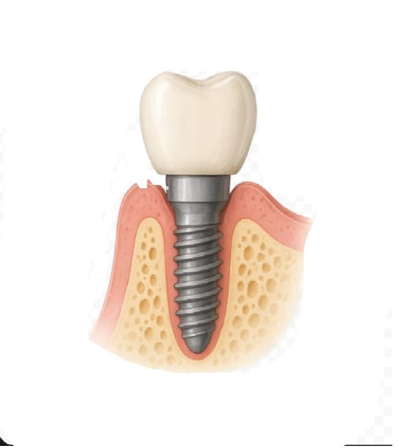 Implant dentar — înlocuire dinte lipsă cu soluție permanentă